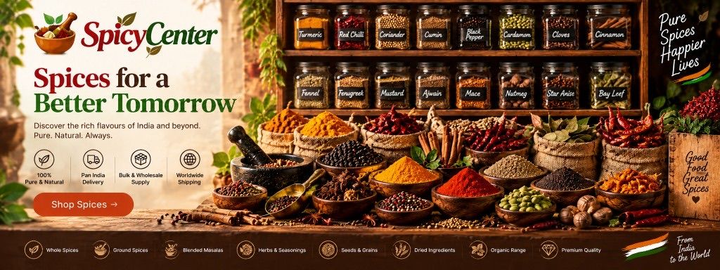 Spices for a better tomorrow — SpicyCenter whole and ground Indian spices