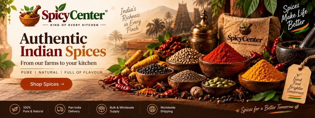 SpicyCenter Indian spices — shop retail packs and bulk